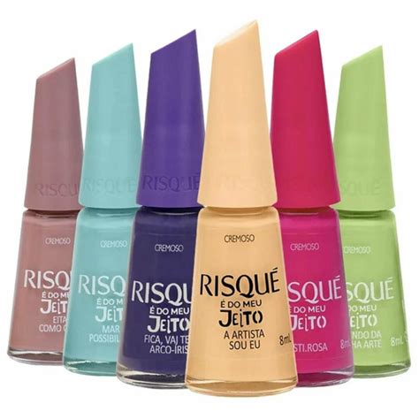 Esmaltes Risqu Cole O Do Meu Jeito Kit Cores