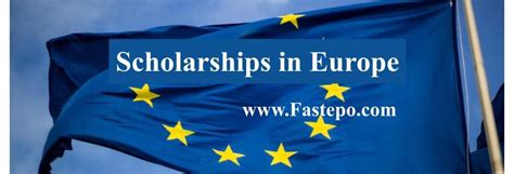 Scholarships in Europe (in various study levels)