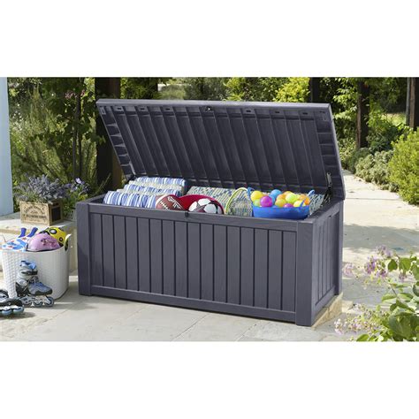 Keter Rockwood Opbergbox 570l 155x72 4x64 4cm Grafiet Blokker