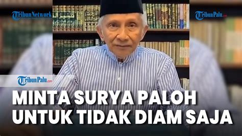 Johnny G Plate Tersangka Amien Rais Bung Surya Paloh Silakan Pukul