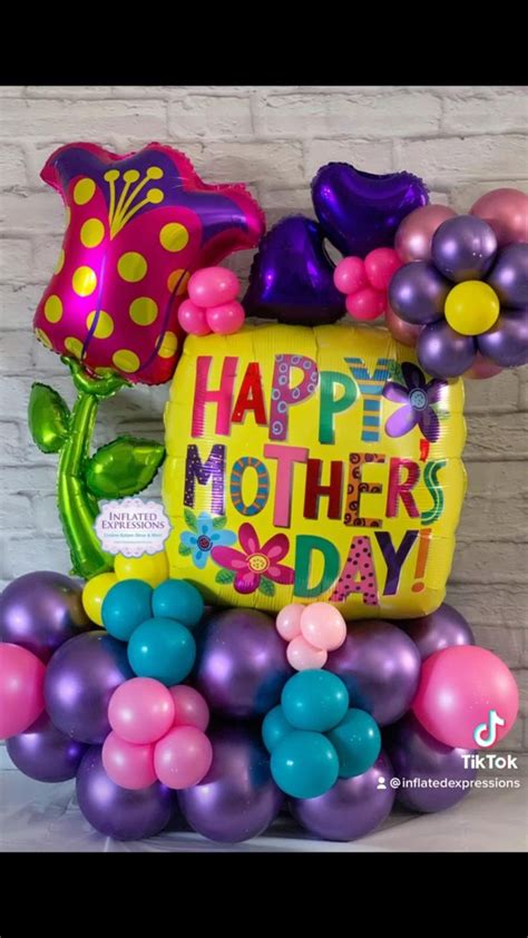 Happy Mothers Day Balloon Bouquet Arrangement Mothers Day Balloons