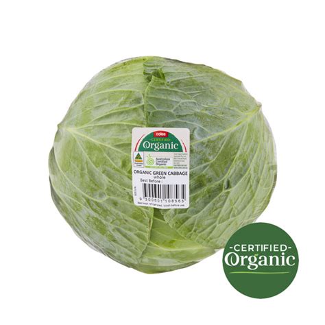 30 Calories In Coles Organic Cabbage Whole 100g Calcount