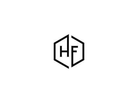 Premium Vector | HF logo design