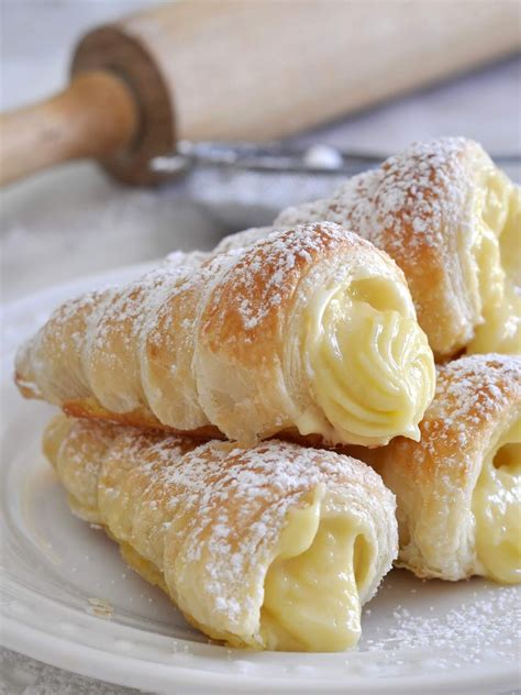 Italienische Creme Gefüllte Cannoncini Sweetrecipes