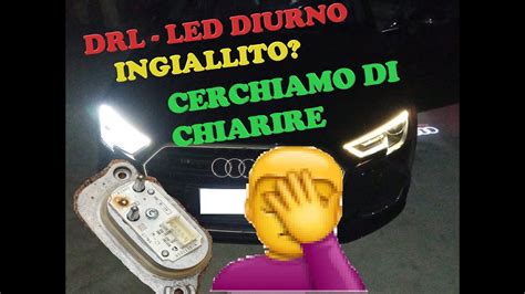 Drl Led Ingiallito Led Diurno Audi A V Restayling Centralina