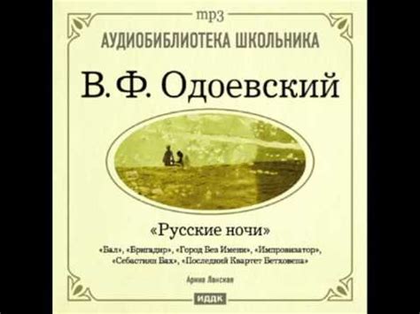 2000133_8 Аудиокнига. Одоевский Владимир Федорович. «Русские ночи ...