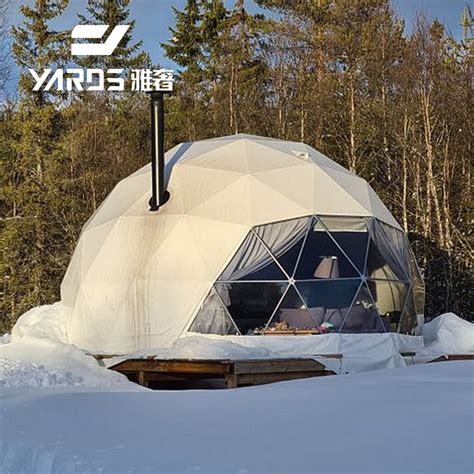 Luxury Large Glamping Outdoor Event Geodesic Dome Tent With Shower And