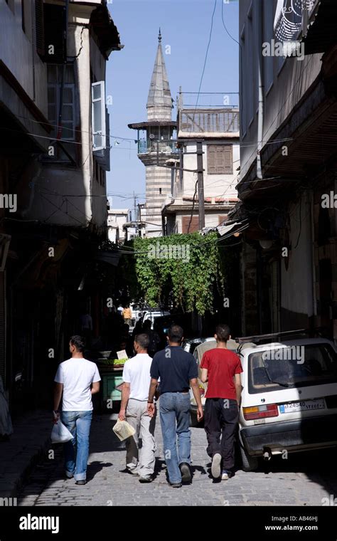 Street scene in the Old City Damascus Stock Photo - Alamy