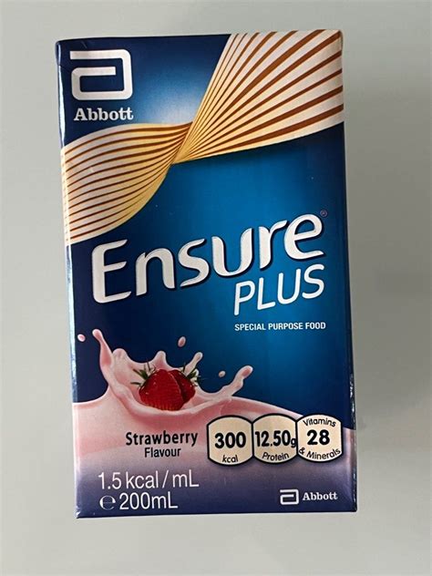 Ensure Plus Strawberry 200 Ml 13 Packets Health And Nutrition Health