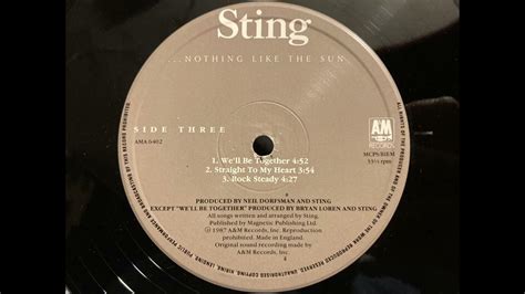 Sting Well Be Together 24 Bit96 Khz Hq Vinyl Rip Linn Sondek