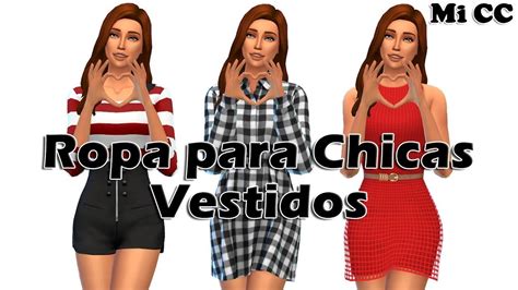 Pack De Vestidos Mi Cc Ll Sims 4 Youtube