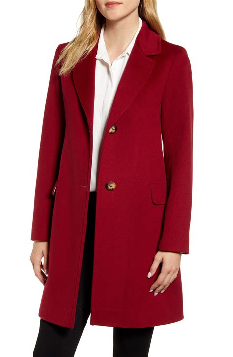 Fleurette Notched Collar Wool Walker Coat Regular And Petite In 2020