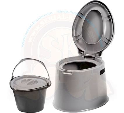 Wc Toilette De Camping Portable En Plastique Avec Seau De Stockage