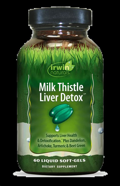 Irwin Naturals Milk Thistle Liver Detox 60 Liquid Soft Gels Natures