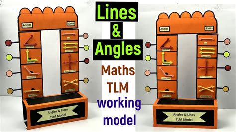 Lines And Angles Working Model Maths Tlm Project Model Types Of