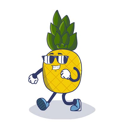 Pineapple With Sunglasses Animated