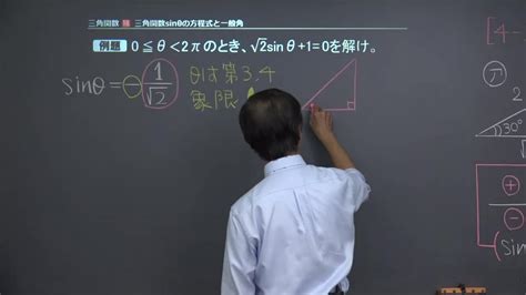 【高校数学Ⅱ】「三角関数sinθの方程式と一般角」 例題編 映像授業のtry It トライイット