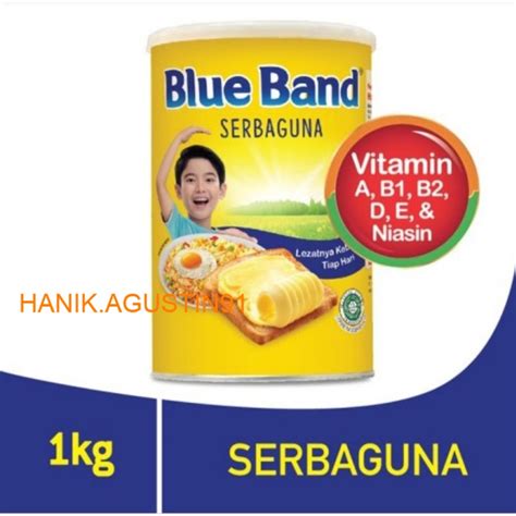 Jual Blue Band Serbaguna Margarine Tin 1kg Blue Band Margarine 1 Kg