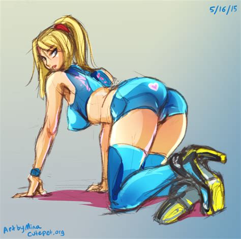 Daily Sketch Samus By Minacream Hentai Foundry