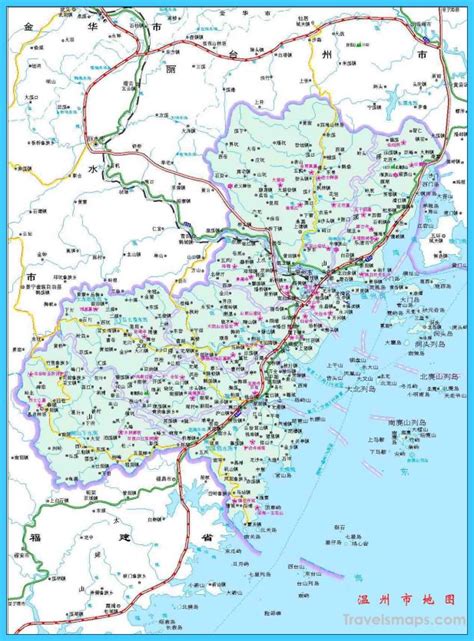 Map of Wenzhou - TravelsMaps.Com