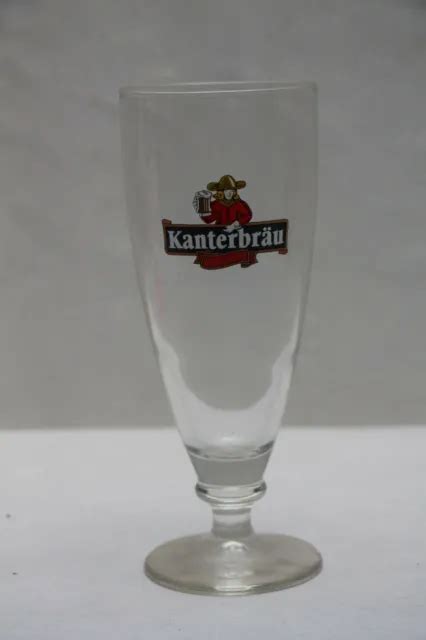 VERRE A BIÈRE ancien a pied KANTERBRAU 40 centilitres EUR 4 50