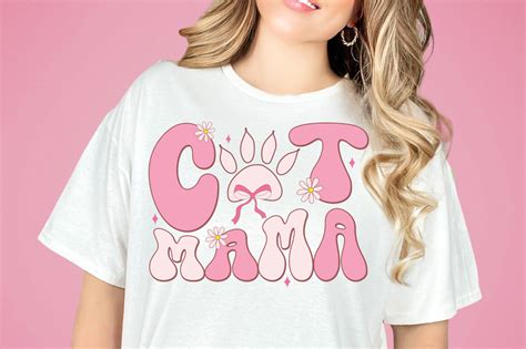 Coquette Cat Mama Mom Svg Png Pink Graphic By Svg Box Creative Fabrica