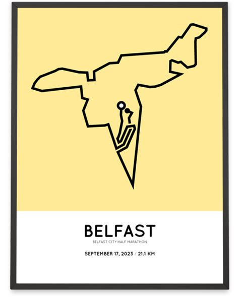 2023 Belfast Half Marathon print – Sportymaps