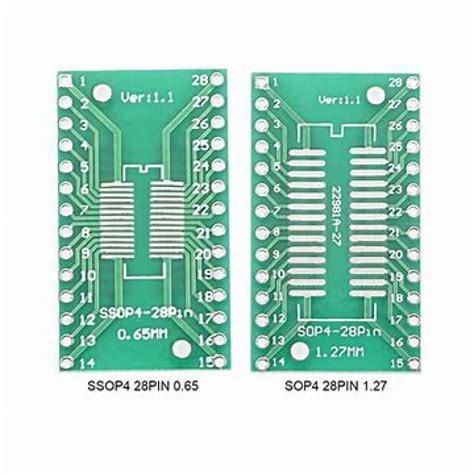 SOP SSOP 4 SMD Adapter Board 1 2mm 0 65mm 28 Pins Pitch IC Socket