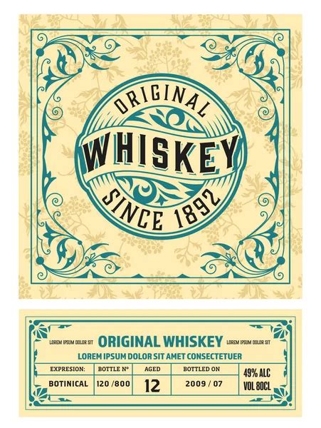 Whiskey Label Template Stock Photos Royalty Free Whiskey Label