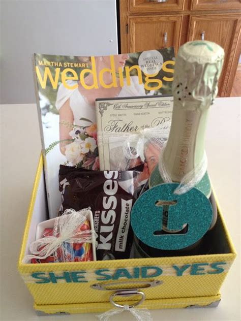 First Comes Love Engagement Wishes Engagement Gift Baskets Diy