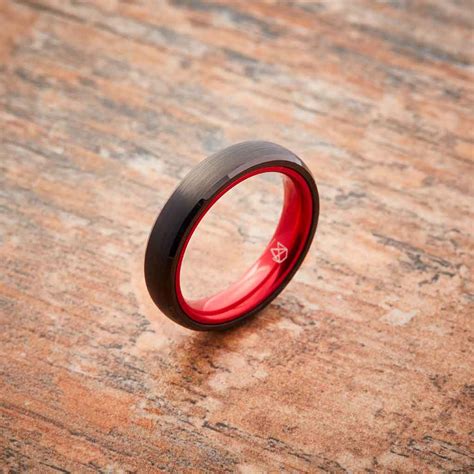 Black Tungsten Ring Couples Package Embr