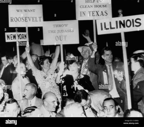 Fdr Presidency Delegates Rally For Us President Franklin Delano