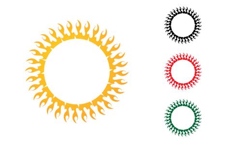 Sun Logo And Symbol Landscape Vector V13 Templatemonster