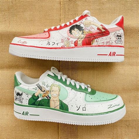 One Piece Luffy X Zoro Air Force Custom Daniel Customs