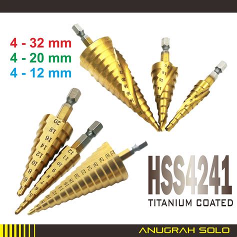 Jual Multi Step Drill Mata Bor Pagoda 4 12mm 4 20mm 4 35mm Mata Bor