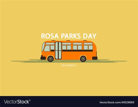 Rosa parks and the bus Royalty Free Vector Image