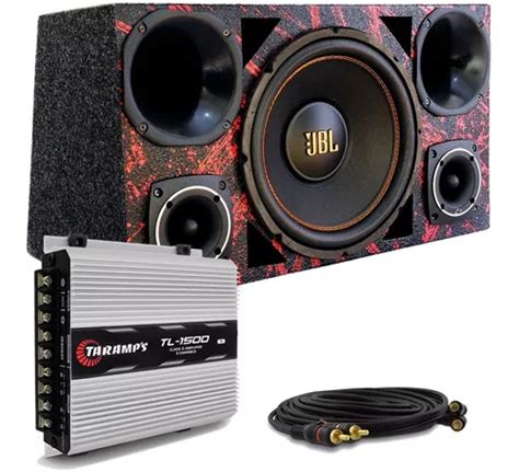 Caixa Trio Som Completa Sub 12 Jbl Selenium Modulo Taramps