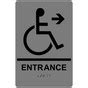 Ada Entrance Braille Sign Rre Blkongray Enter Exit