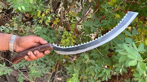 Knife Making Forging A Powerful Long Bending Knife From Pocket YouTube