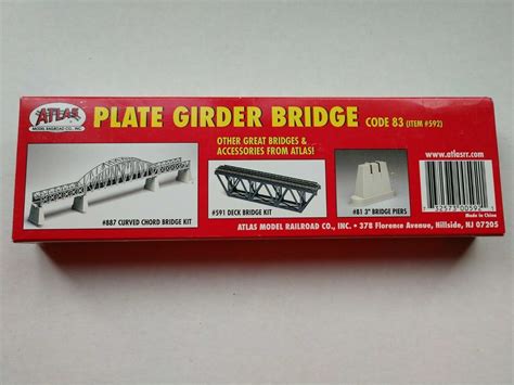 Atlas Ho Scale Plate Girder Bridge Kit Code 83 592 New 732573005914 Ebay