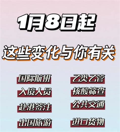 1月8日起，关于出入境，这些变化与你有关 知乎