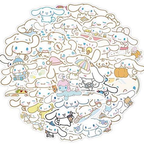 Kawaii 50pc Cinnamoroll Vinyl Waterproof Stickers for Laptop, Bottle, Phone, Car & More ...