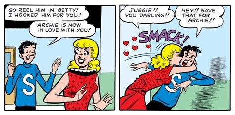 Archie And Betty Kissing