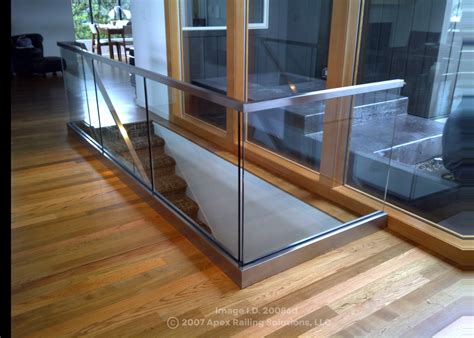 Shoe Mount Glass Railings Custom Railing Installers In Seattle