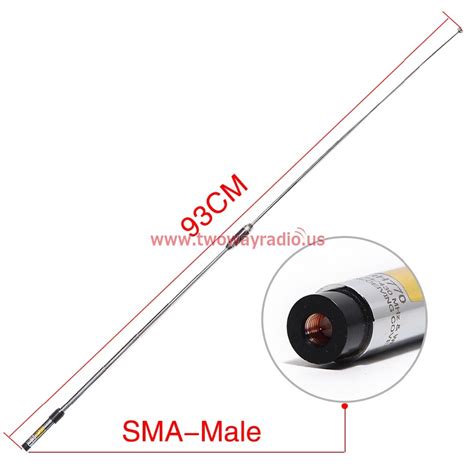 Harvest Rh Telescopic Antenna Sma Male Dual Band Mhz High