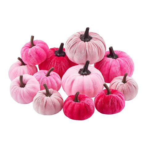 Elf Halloween Artificial Pumpkins Fake Velvet Pumpkins Table Centerpiece For Farmhouse Fall