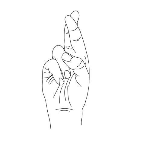 Hand Outline Ilustrasion, Hand, Outline, Ilustrasion PNG Transparent ...