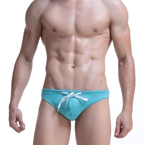 Sexy Swimsuit Men Mens Swim Briefs Bikini Gay Swimwear Bulge Push Up