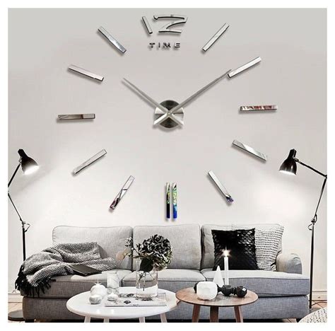 3D DIY Wall Clock - Silver | Shop Today. Get it Tomorrow! | takealot.com