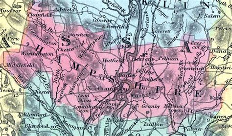 Hampshire County Massachusetts 1857 House Divided